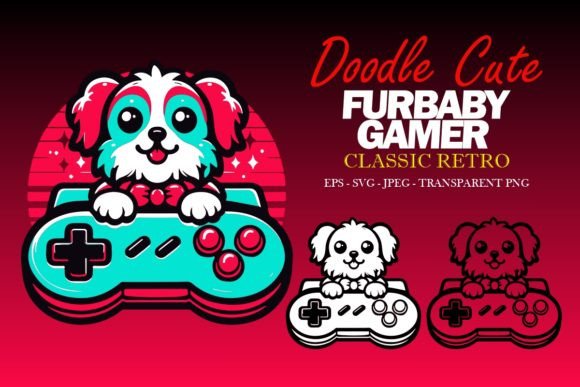 Classic Retro Doodle Cute Furbaby Set 1 Review