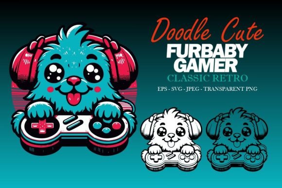 Classic Retro Doodle Cute Furbaby Set 3 Review