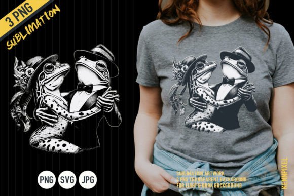 Frogs Couple Tango Dancing 90s Retro Embroidery Review