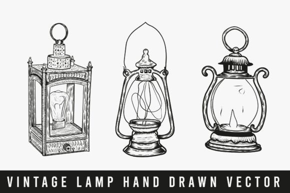 Old Lanterns Engraving Style Vector Set Review