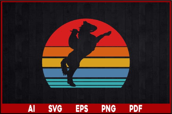 Retro Horse Rider Silhouette Review