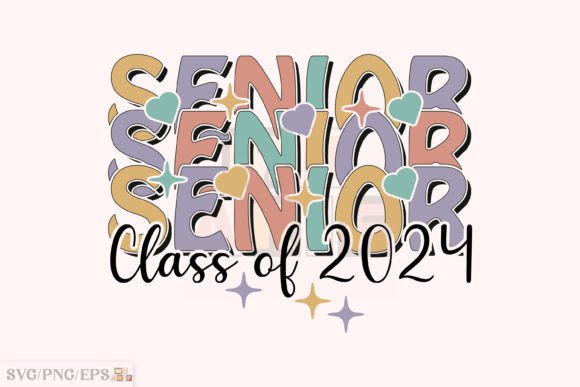 Retro Senior Class of 2024 PNG Design Review