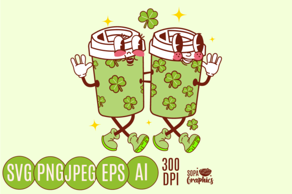 Retro St Patricks Day Groovy Review