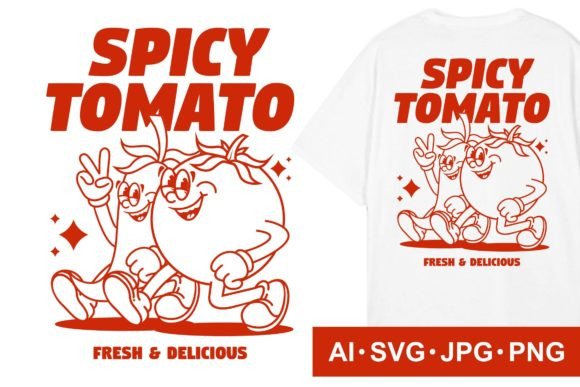 Review: Cartoon Character of Chili and Tomato