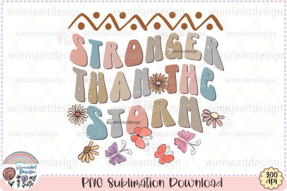 Stronger Than the Storm Retro Boho PNG Review